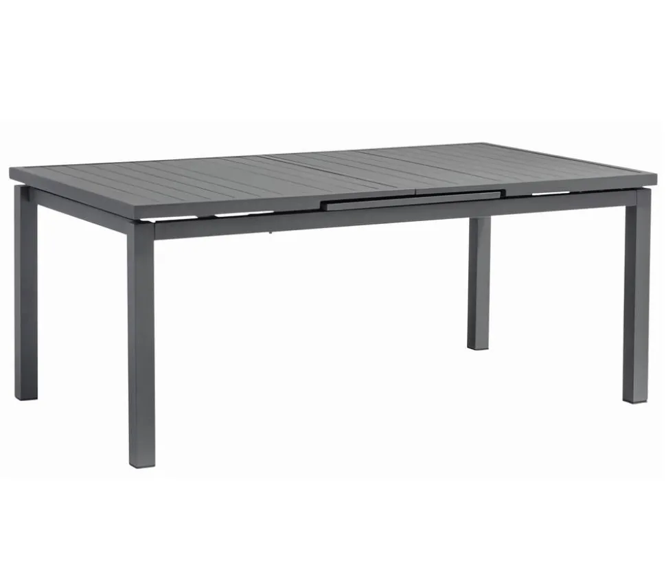 Acamp Gartenmöbel-Set Ausziehtisch Chicago und Stapelsessel Rom, 7-teilig
