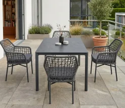 Acamp Gartenmöbel-Set Rom, rechteckig, 5-teilig