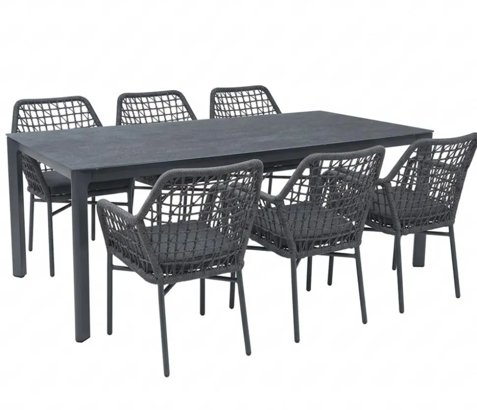 Acamp Gartenmöbel-Set Rom, 7-teilig