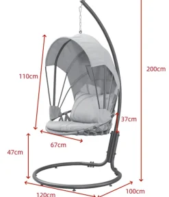 Acamp Hängesessel Moon, ca. B120/H200/T100 cm