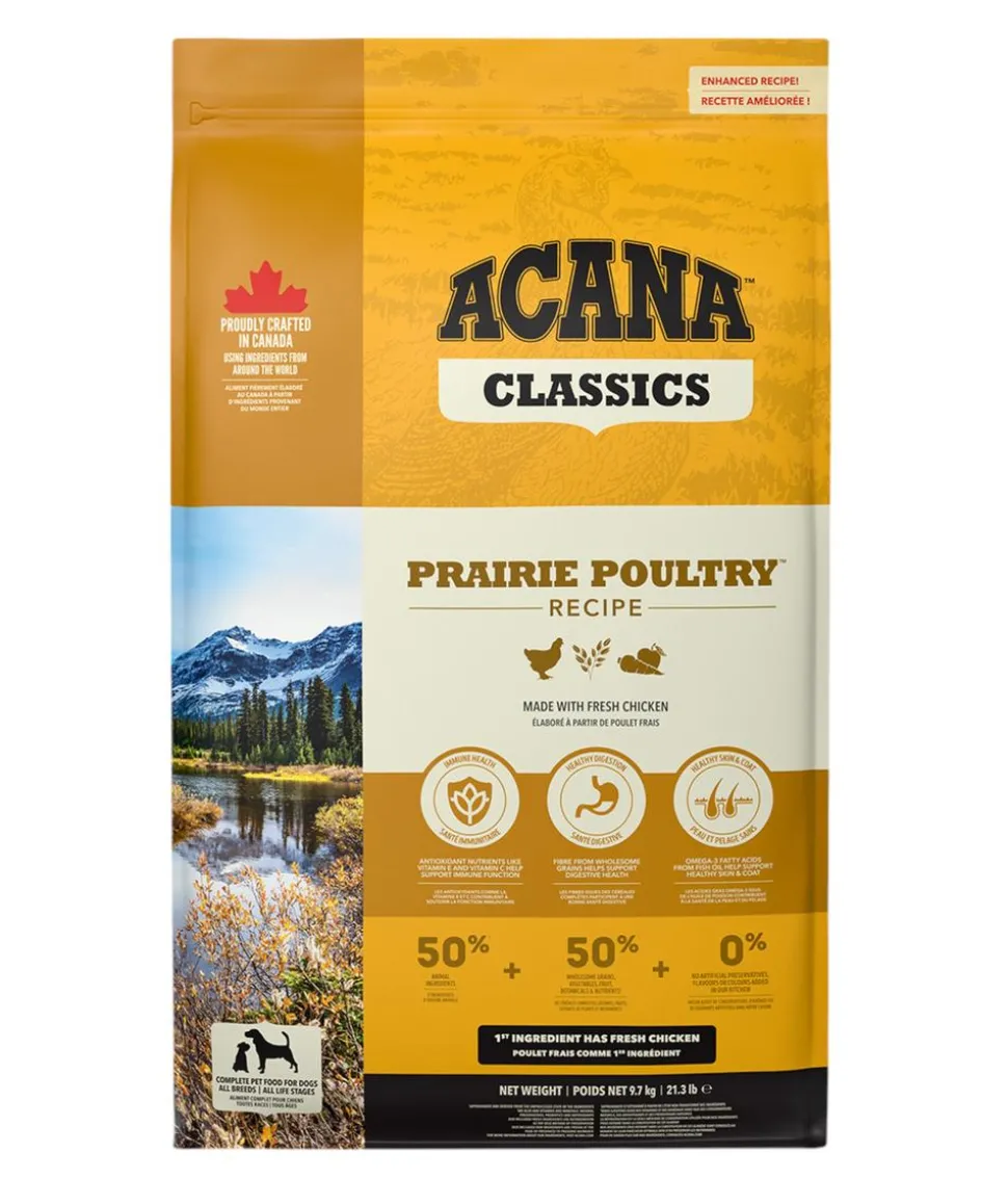 ACANA Trockenfutter für Hunde Classics Prairie Poultry Recipe Adult