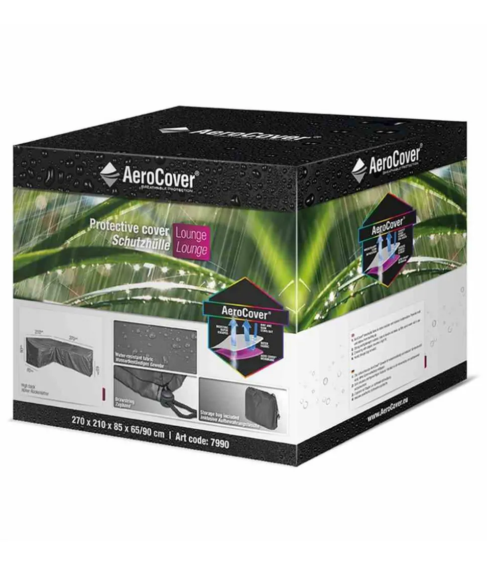 AeroCover Loungesethülle L-Form, 270 links x210x85xH 65/90 cm