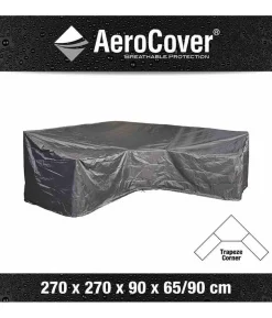AeroCover Loungesethülle L-Form, 270x270x90x65/90 cm