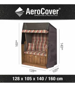 AeroCover Strandkorbhülle, 128x105x160/140 cm
