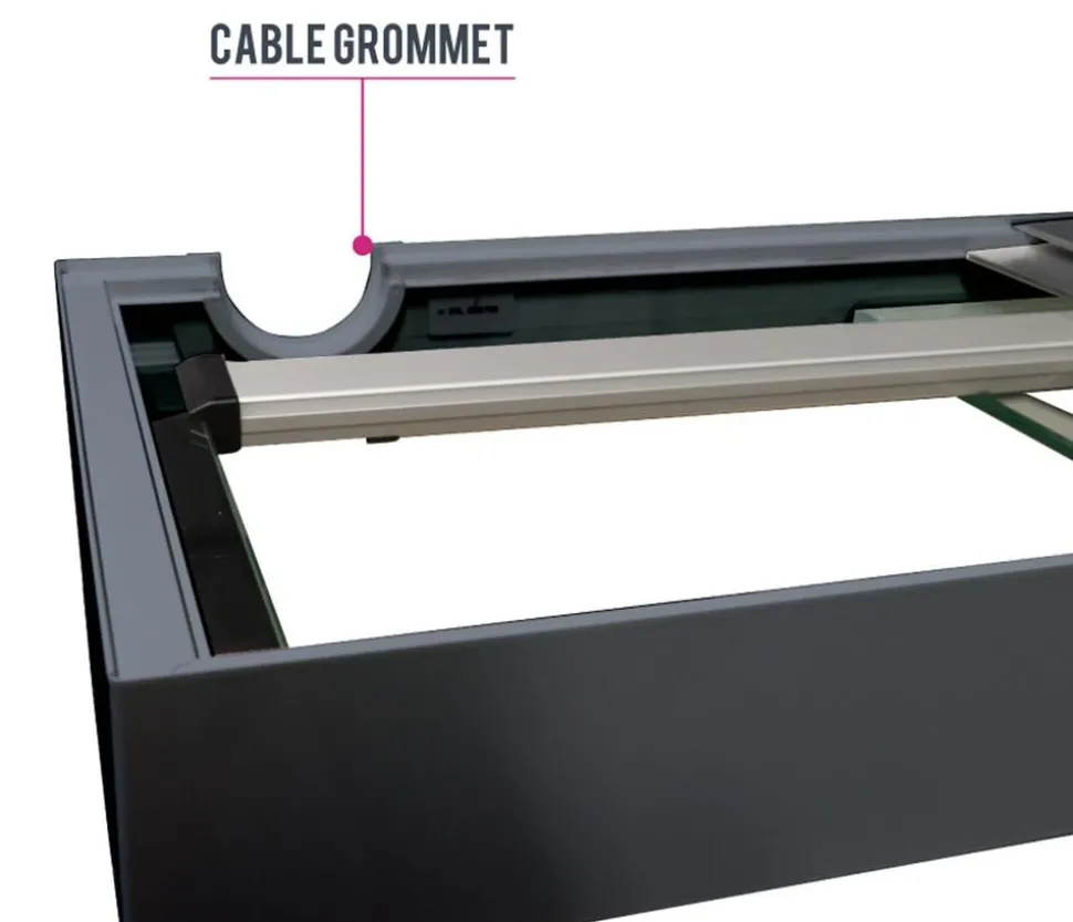 amtra Aquarium Kombination ALUX 330 LED, ca. B120/H148/T50 cm, 330 l