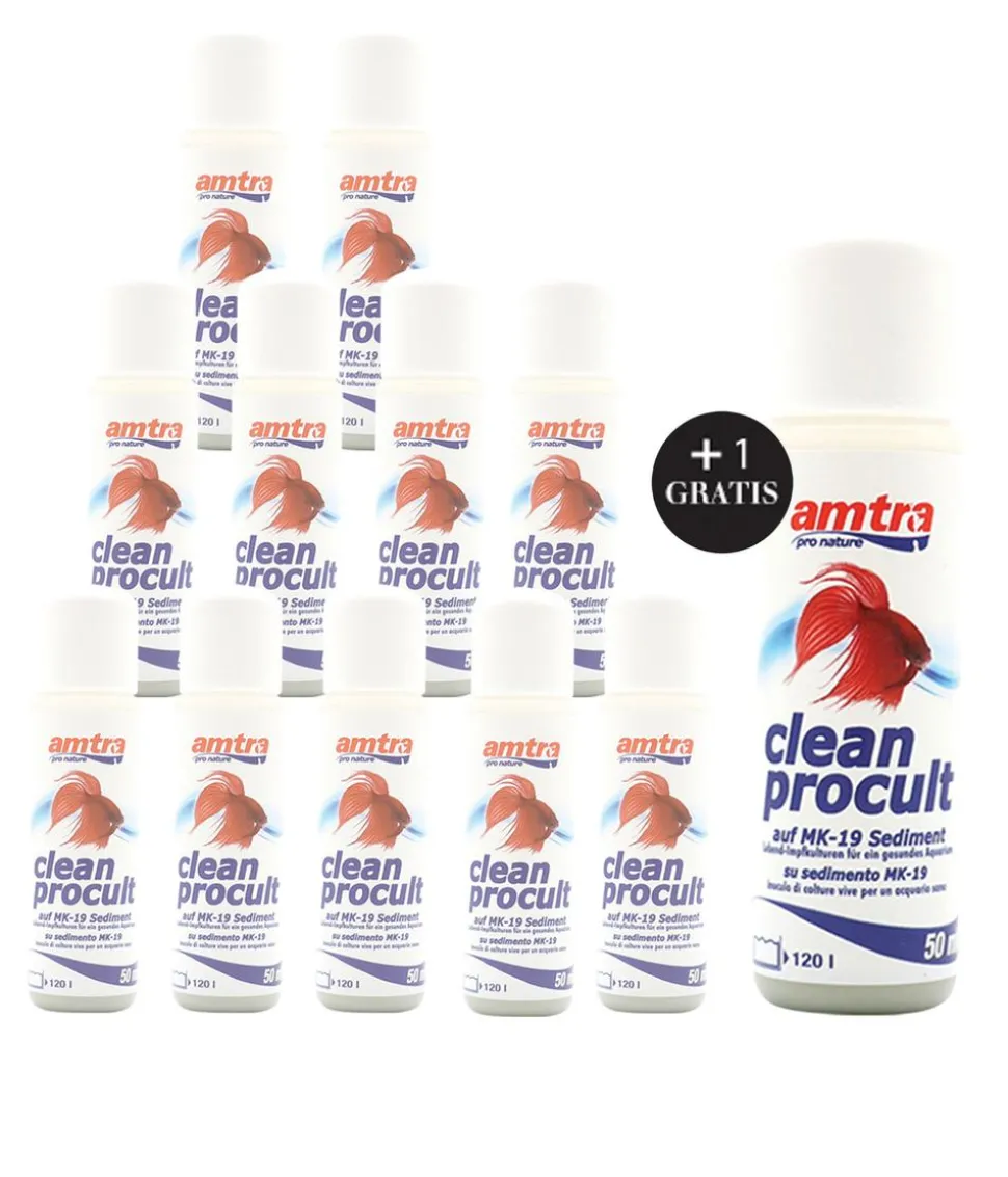 amtra Wasseraufbereiter Clean Procult, 11+1 x 50 ml