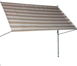 Angerer Klemmmarkise Premium, gestreift, ca. B150/H275/T170 cm