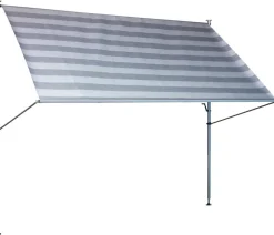 Angerer Klemmmarkise Premium, gestreift, ca. B150/H275/T170 cm