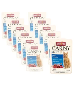 animonda CARNY® Nassfutter für Katzen Adult, Rind & Perlhuhn, 12 x 85 g