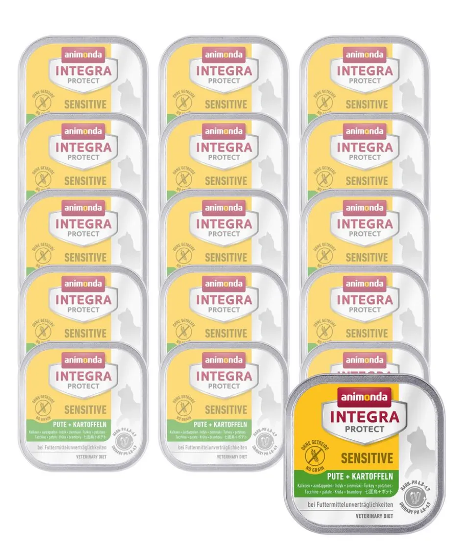 animonda INTEGRA PROTECT Nassfutter für Katzen Sensitive, Adult, 16 x 100 g