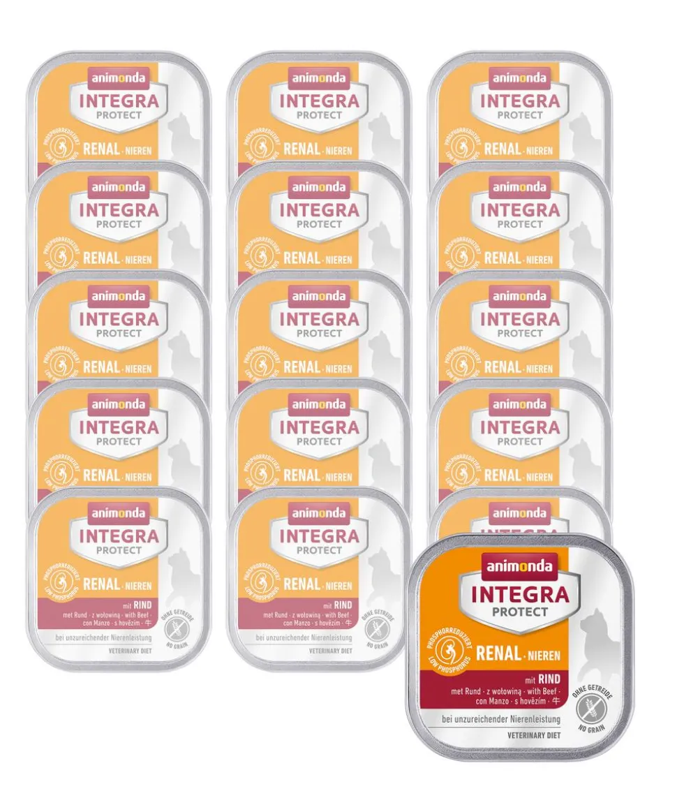 animonda INTEGRA PROTECT Nassfutter für Katzen Renal Nieren, Adult, 16 x 100 g