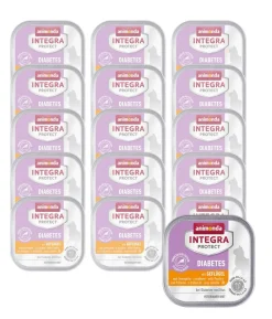 animonda INTEGRA PROTECT Nassfutter für Katzen Diabetes Adult, Geflügel, 16 x 100 g