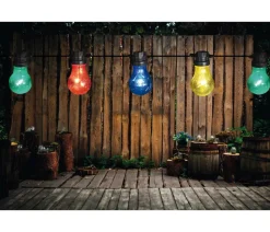 Annas Collection LED-Lichterkette Retro, 10 LEDs, bunt