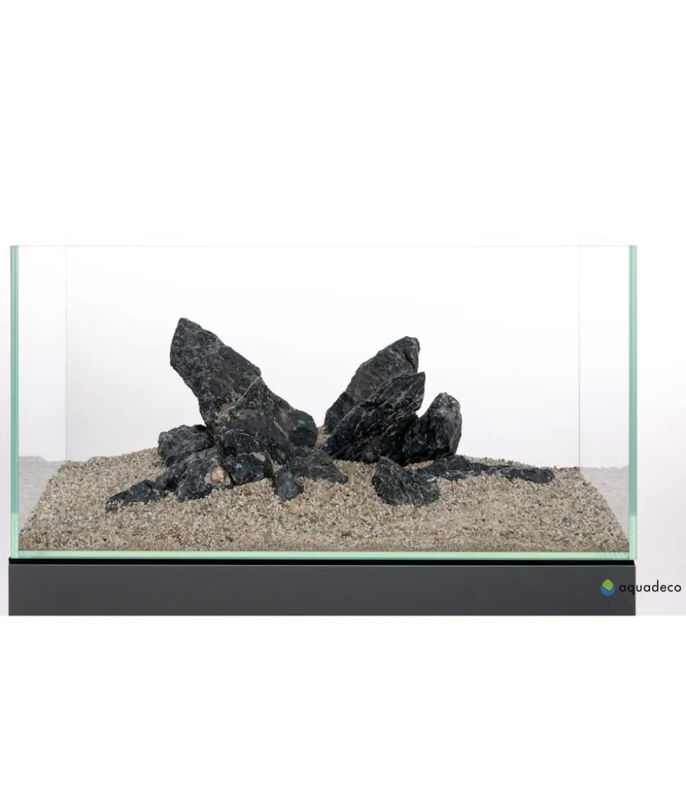 aquadeco Aquariumdeko Set Mini-Landschaft black