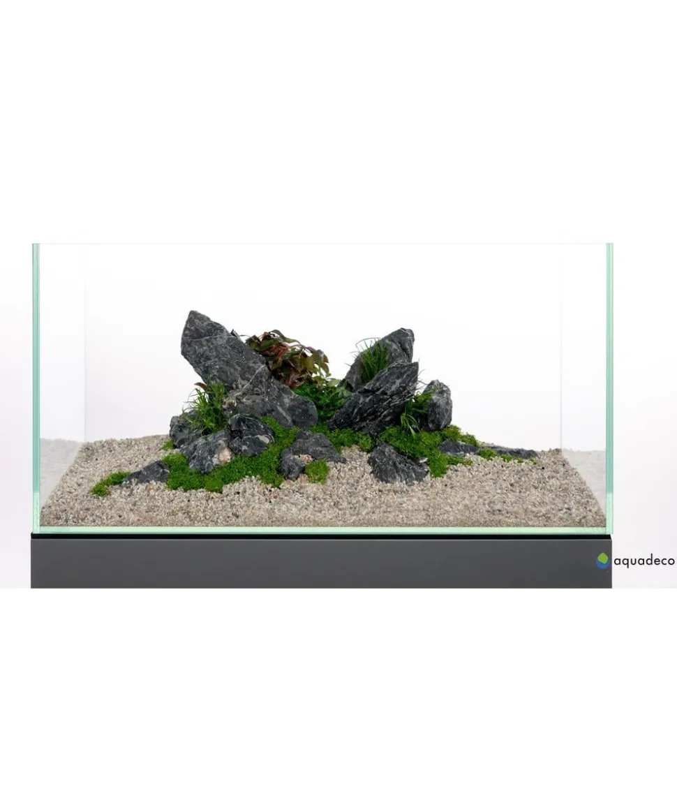 aquadeco Aquariumdeko Set Mini-Landschaft black