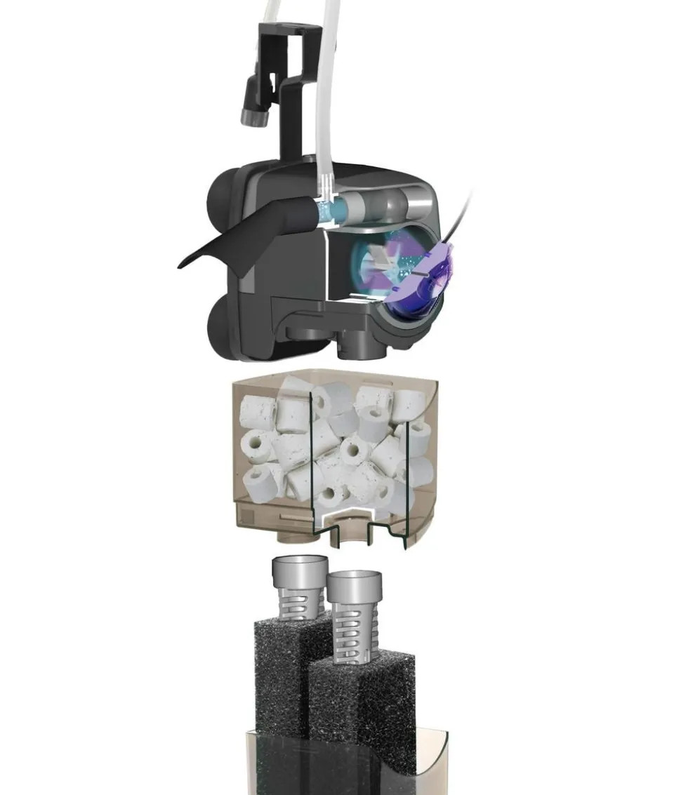 AQUAEL Aquarium Innenfilter Uni Filter UV 500 Power