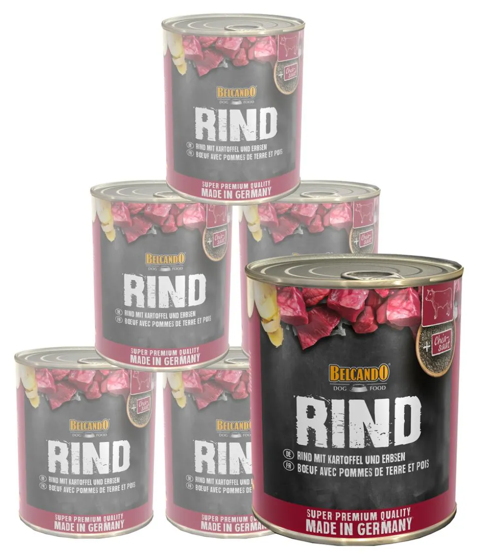 BELCANDO® Nassfutter für Hunde Adult, 6 x 800 g