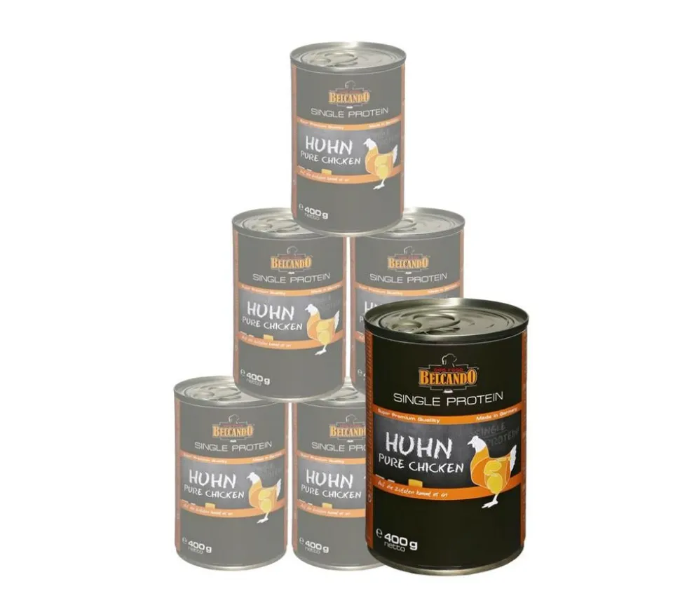 BELCANDO® Nassfutter für Hunde Single Protein, 6 x 400 g