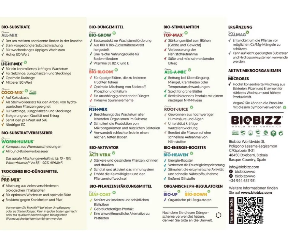 BioBizz® Flüssigdünger Starter-Set inkl. Messhilfe, 5-teilig