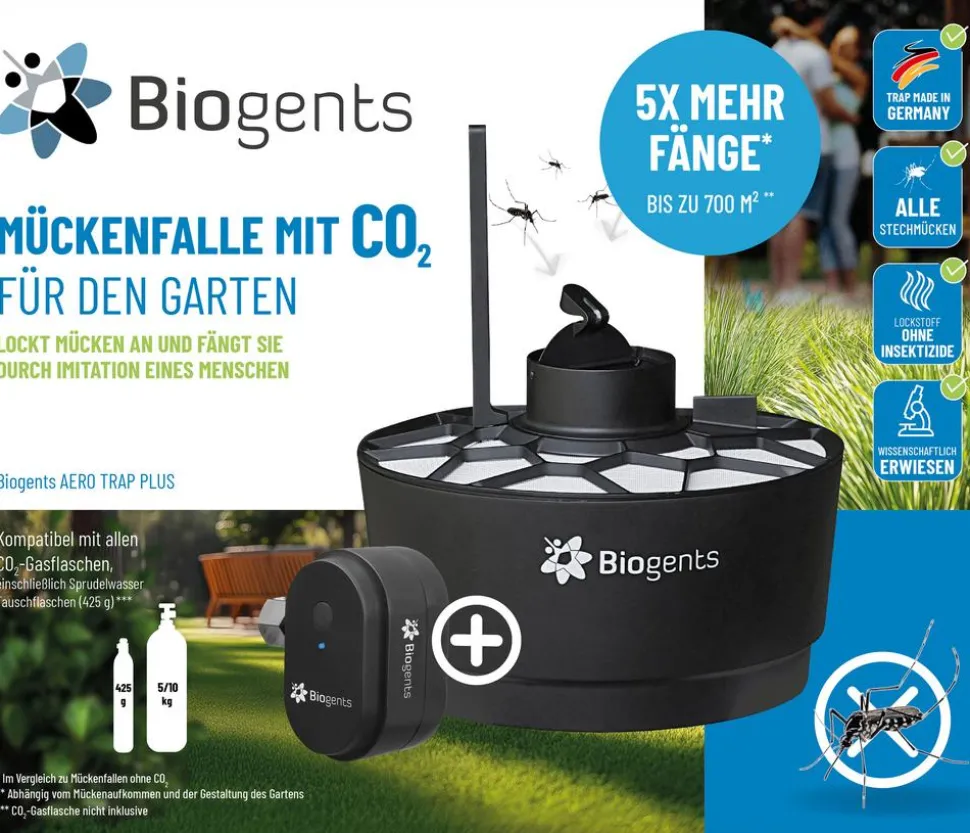 Biogents Mückenfalle AERO TRAP PLUS, 1 Stk.