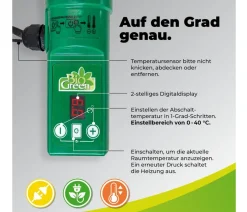 Bio Green Elektro-Gewächshausheizung 135 W mit integriertem Thermostat, ca. B100/H5/T5 cm
