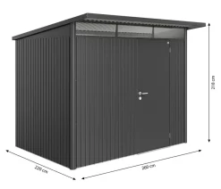 Biohort Gerätehaus AvantGarde® A5, ca. B260/H218/T220 cm