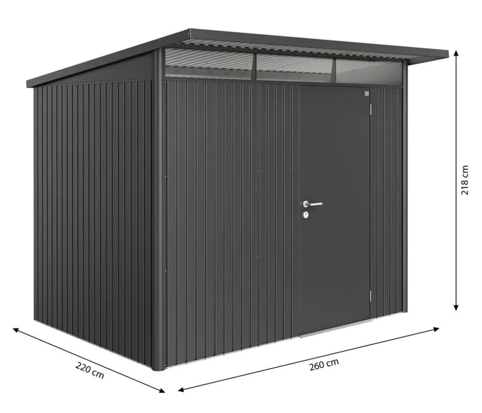 Biohort Gerätehaus AvantGarde® A5, ca. B260/H218/T220 cm