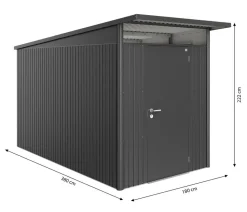 Biohort Gerätehaus AvantGarde® Gr. A4, ca. B180/H222/T380 cm