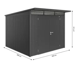Biohort Gerätehaus AvantGarde® A7, ca. B260/H217/T300 cm