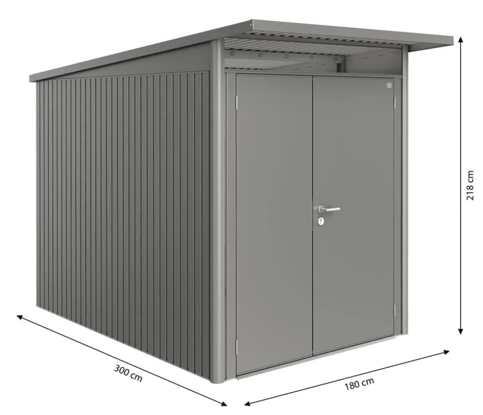 Biohort Gerätehaus AvantGarde® Gr. A3, ca. B180/H218/T300 cm