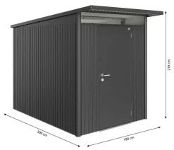 Biohort Gerätehaus AvantGarde® A7, ca. B260/H217/T300 cm