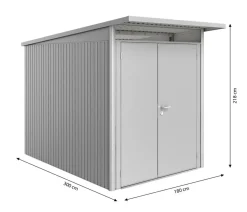 Biohort Gerätehaus AvantGarde® Gr. A3, ca. B180/H218/T300 cm