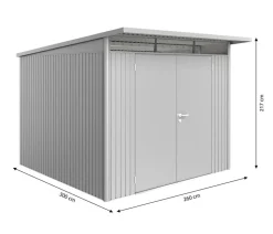 Biohort Gerätehaus AvantGarde® A7, ca. B260/H217/T300 cm