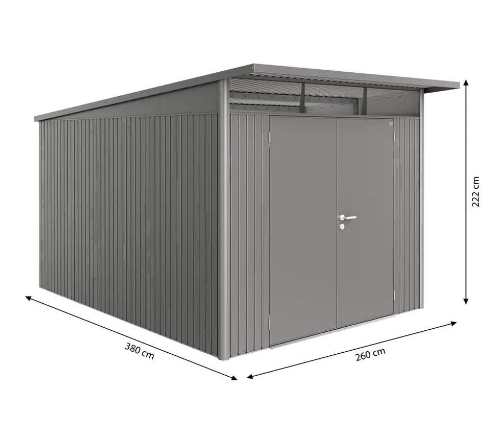 Biohort Gerätehaus AvantGarde® A8, ca. B260/H222/T380 cm