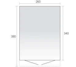 Biohort Gerätehaus AvantGarde® A8, ca. B260/H222/T380 cm
