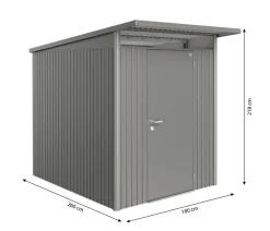 Biohort Gerätehaus AvantGarde® Gr. A2, ca. B180/H218/T260 cm