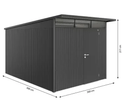 Biohort Gerätehaus AvantGarde® A8, ca. B260/H222/T380 cm