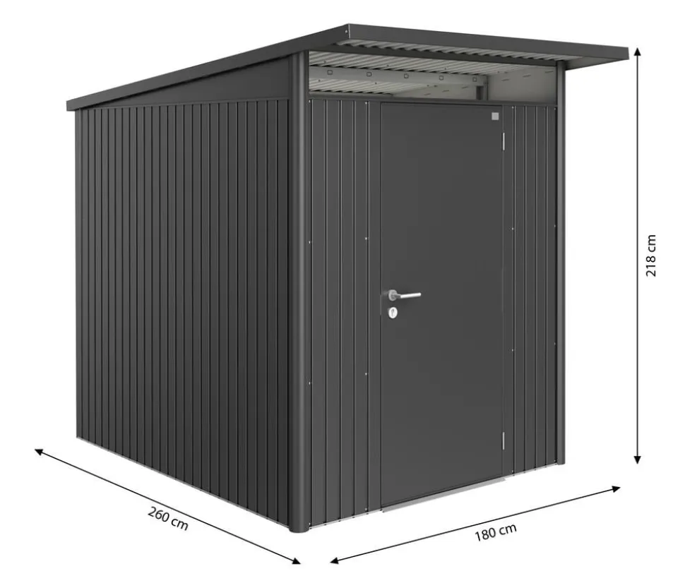 Biohort Gerätehaus AvantGarde® Gr. A2, ca. B180/H218/T260 cm