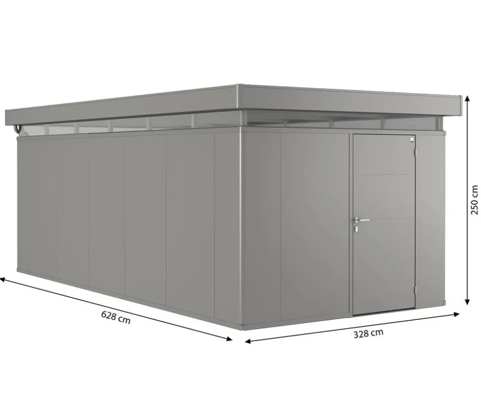 Biohort Gerätehaus CasaNova® 3 x 6, ca. B328/H250/T628 cm