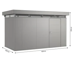 Biohort Gerätehaus CasaNova® 4 x 2, ca. B428/H250/T228 cm