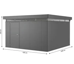 Biohort Gerätehaus CasaNova® 4 x 4, ca. B428/H250/T428 cm