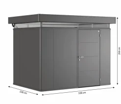 Biohort Gerätehaus CasaNova® 3 x 2, ca. B328/H250/T228 cm