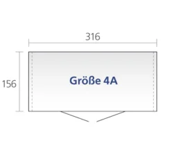 Biohort Gerätehaus Europa 4 A, ca. B316/H209/T156 cm