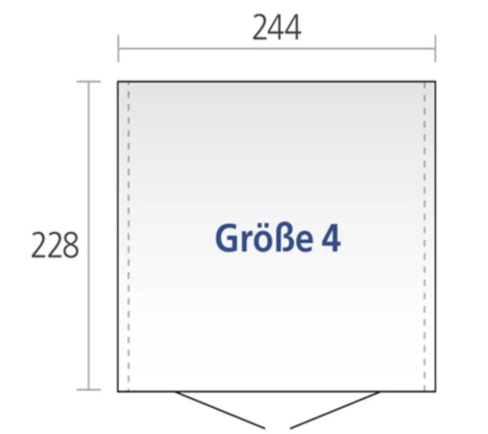 Biohort Gerätehaus Europa 4, ca. B244/H203/T228 cm