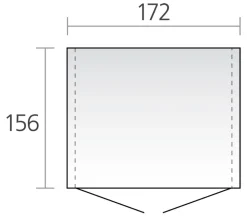 Biohort Gerätehaus Europa 2, ca. B172/H196/T156 cm