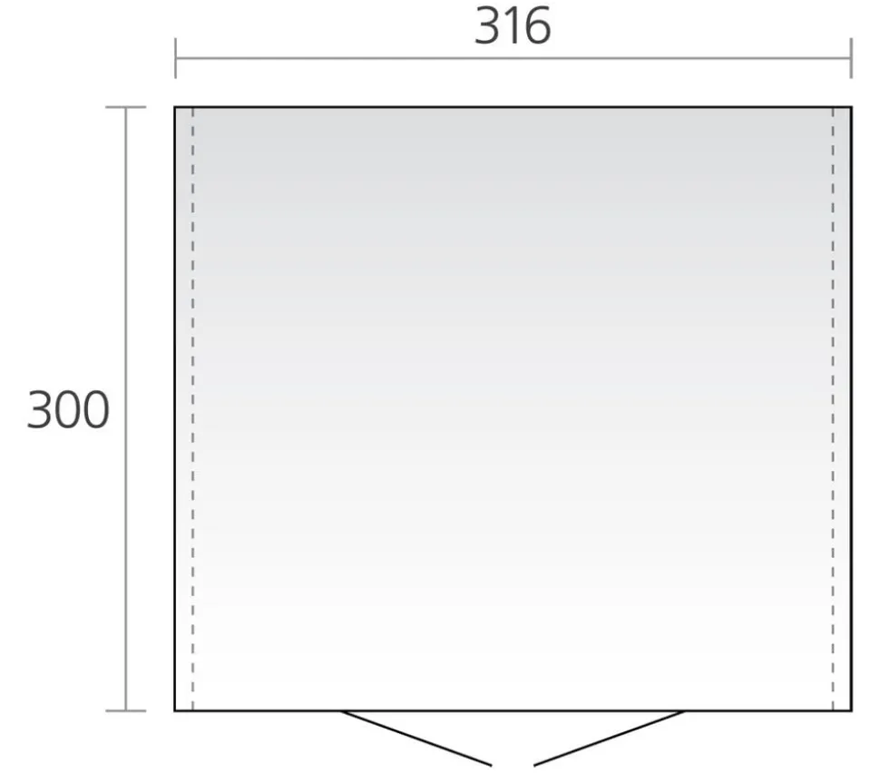 Biohort Gerätehaus Europa 7, ca. B336/H209/T320 cm