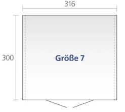 Biohort Gerätehaus Europa 7, ca. B336/H209/T320 cm