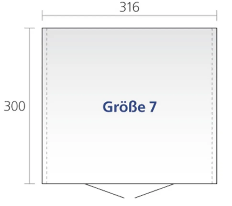 Biohort Gerätehaus Europa 7, ca. B336/H209/T320 cm