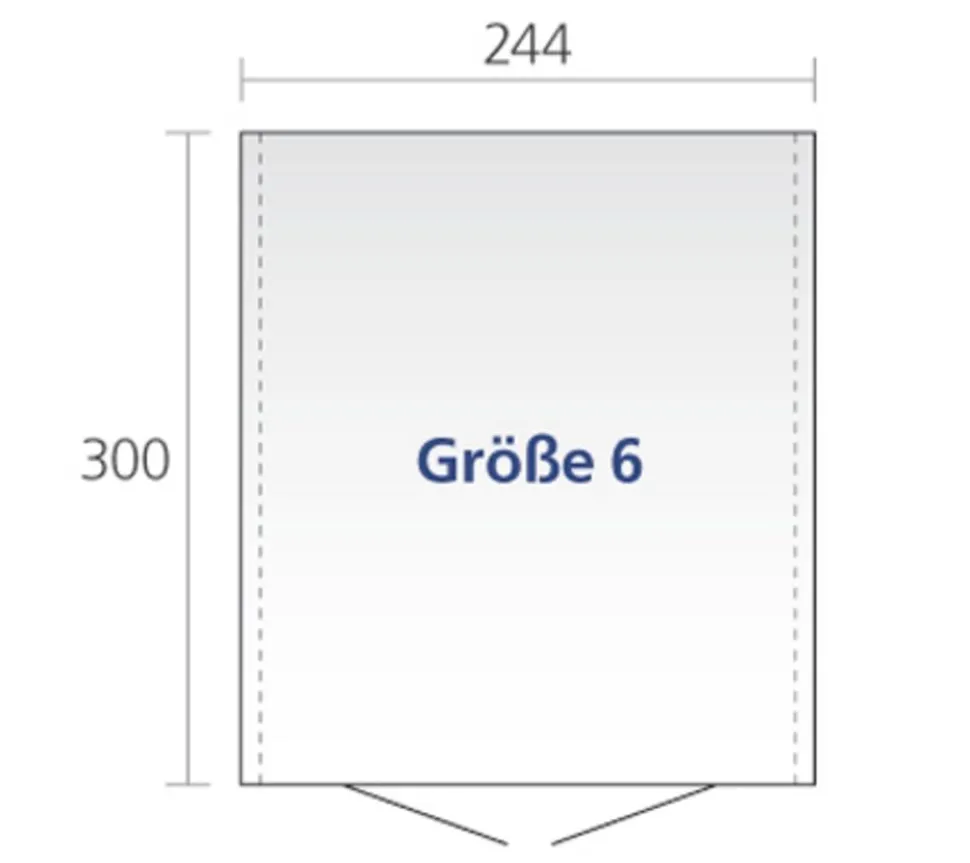 Biohort Gerätehaus Europa 6, ca. B244/H203/T300 cm