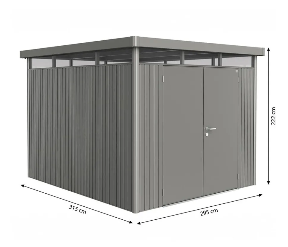 Biohort Gerätehaus HighLine H5, ca. B275/H222/T315 cm